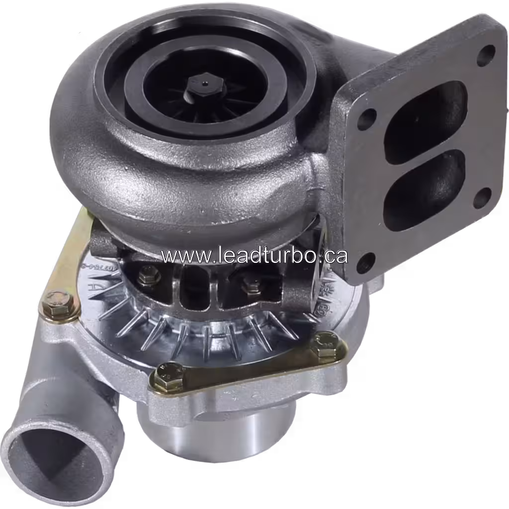 466334-0002 TA3401 Turbocharger Replacement for John Deere 4239T 3917 4L bottom 45 degree view