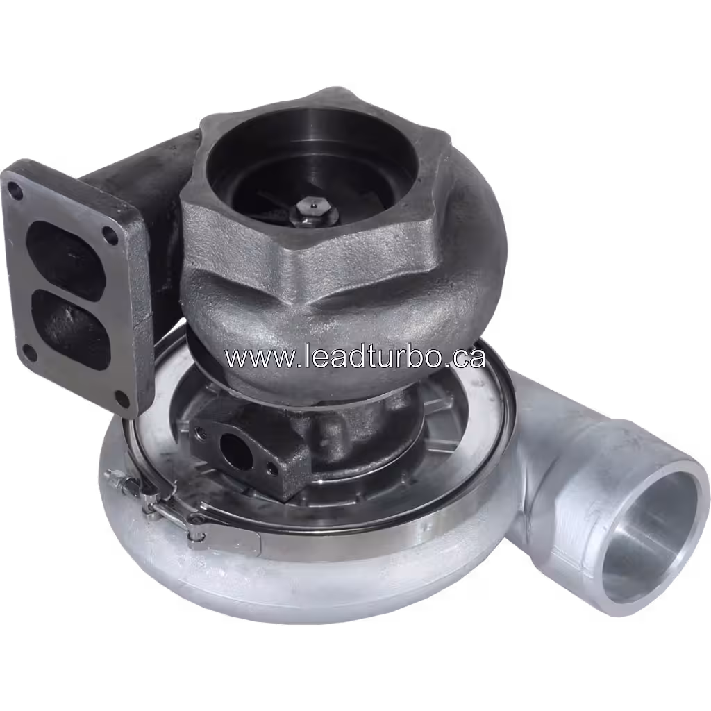 6505-51-5220 KTR110G-EC4A Turbocharger Replacement for Komatsu 6D140 bottom 45 degree view