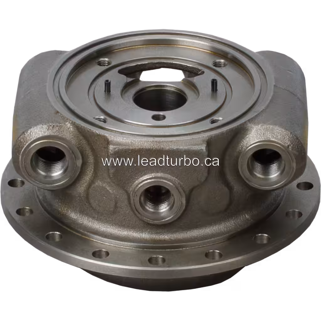 Bearing housing 4043876 vue de dessus avec flange et trous de boulons