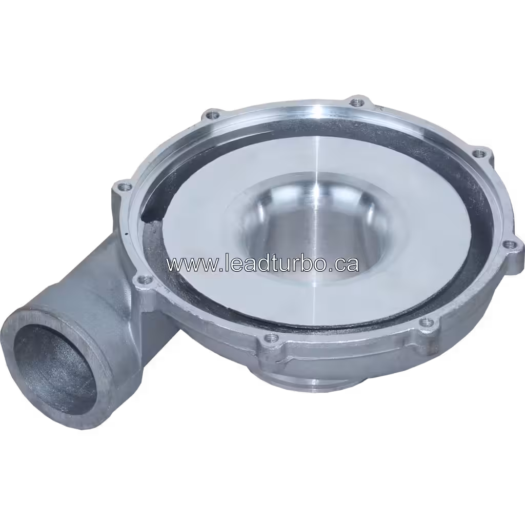J96 turbocharger compressor housing inlet and outlet ports