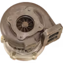 364 096 2799 turbocharger bottom view with visible turbine and compressor wheels