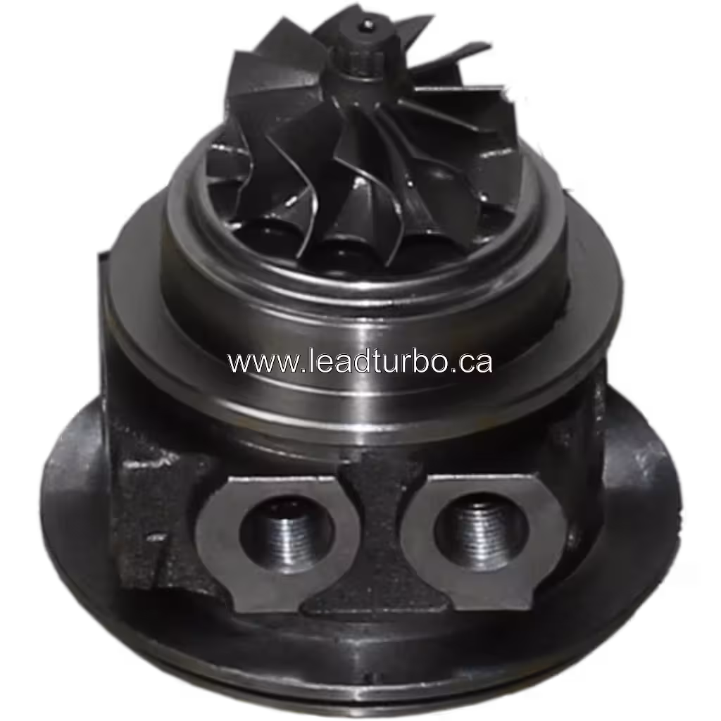 49135-08500 aftermarket turbo core top view showing two-bolt flange