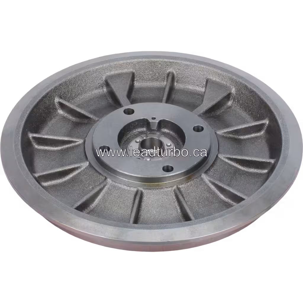 Vue de dessous du back plate 407215-0000 montrant les nervures radiales