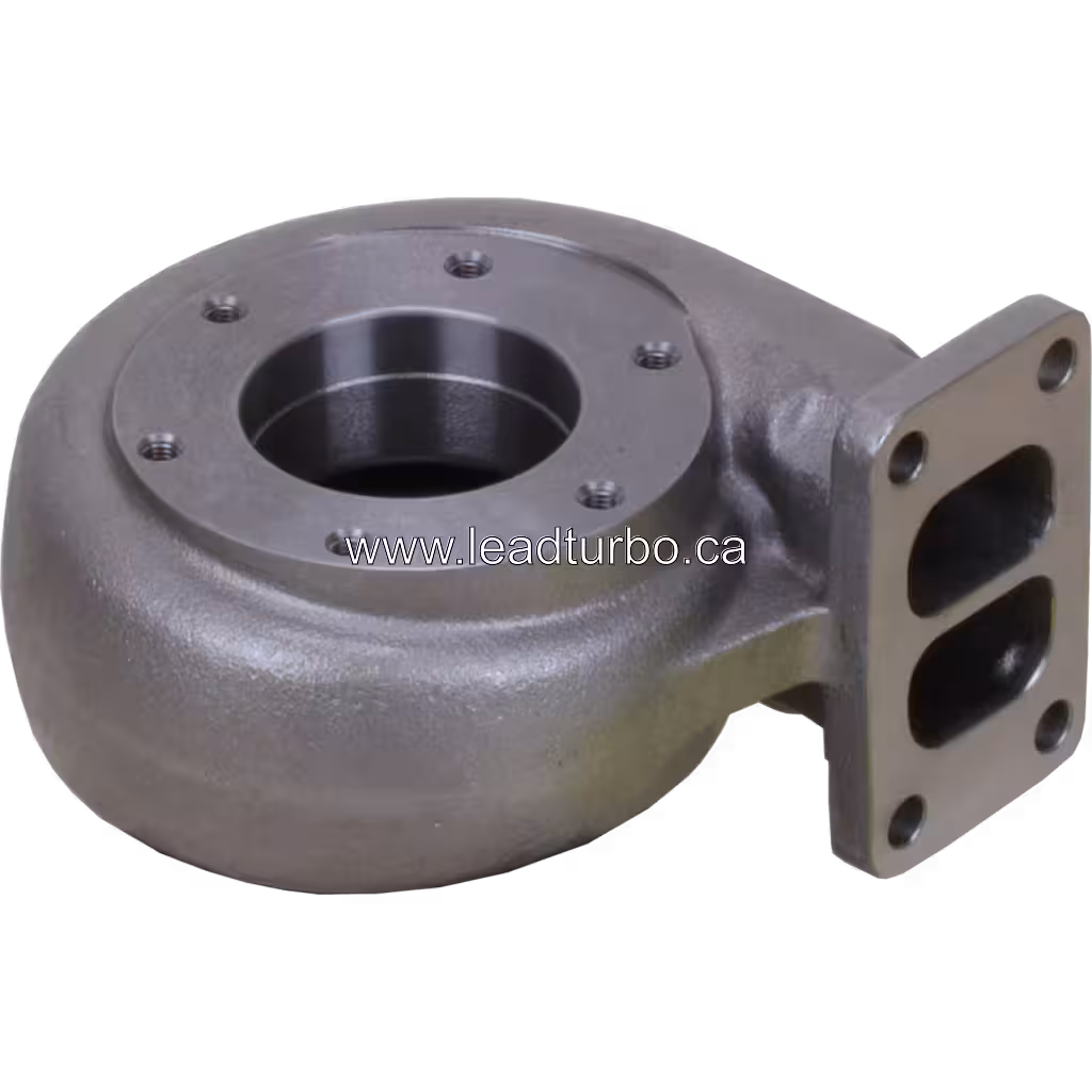 Vue du carter turbine turbo remplacement Volvo TD73ES