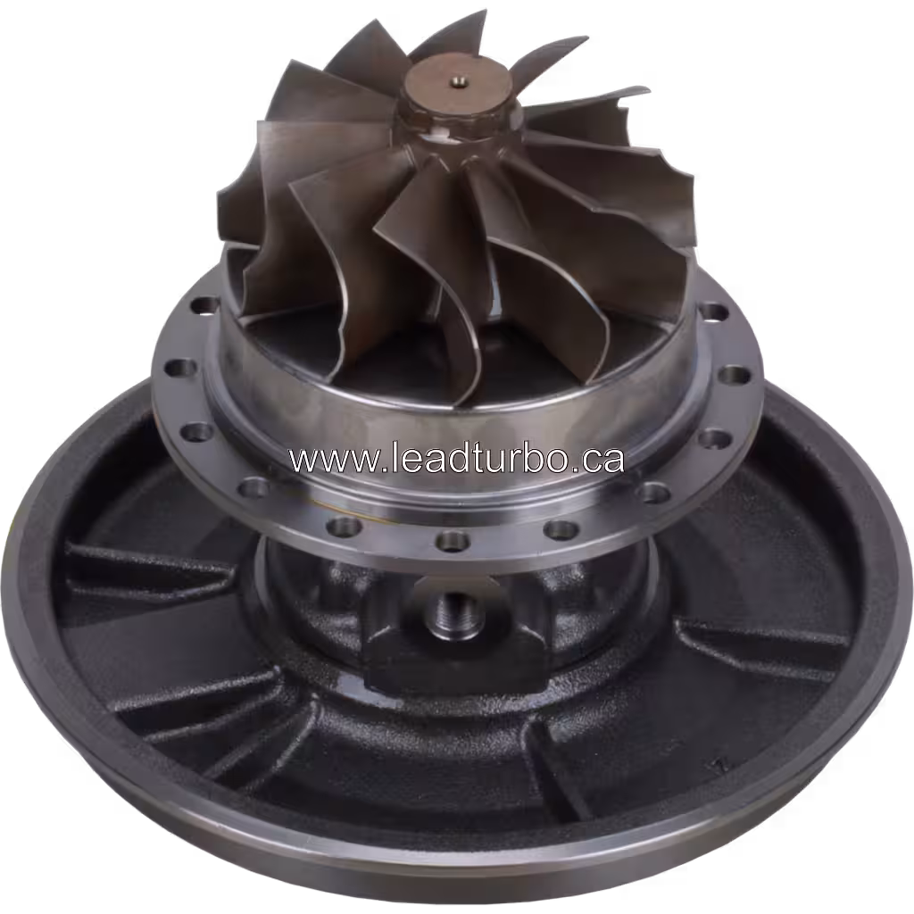 Core de Turbo 4027315 HX80 pour Cummins KTA50 bottom 45 degree view