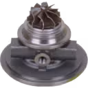 Bottom 45-degree view of RHF4-660011P10 turbo core with machined surfaces and side ports