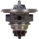 Front view of FOR 1515A029 turbocharger core assembly with turbine and compressor wheels