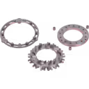 Détail de la bague de turbine en acier