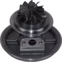 Vue inférieure du core 1W1053 montrant la roue turbine et le carter en fonte