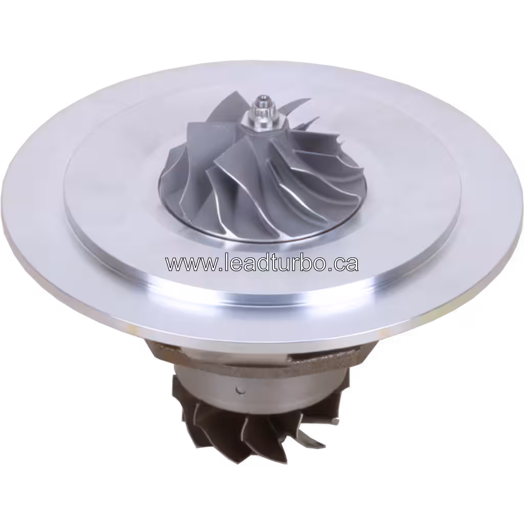 Vue de dessus à 45 degrés du core de turbocompresseur GT3576DL