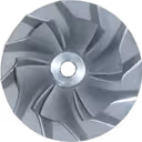 Roue de compresseur turbo J96 finition argentée usinée, référence 701374-0001