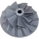 Roue de compresseur de turbocompresseur vue de face