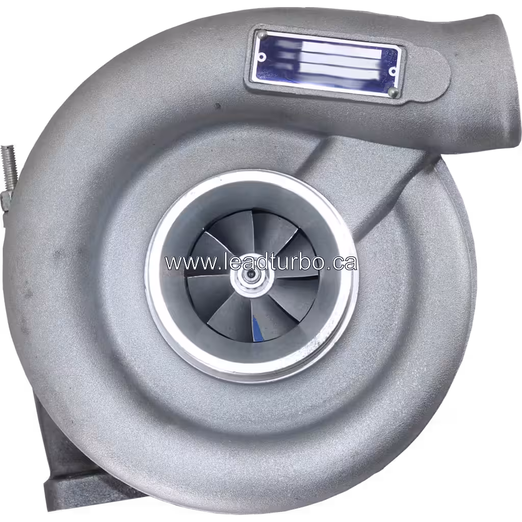 Vue avant du turbocompresseur H1C 3530714 montrant l'entrée du compresseur et la roue