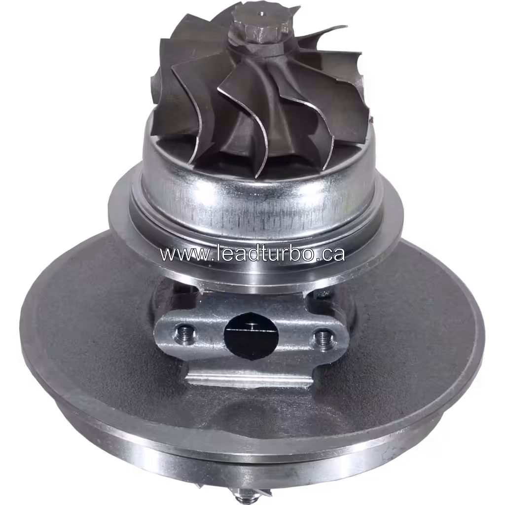 Top view of 171926 turbo core compressor wheel and housing