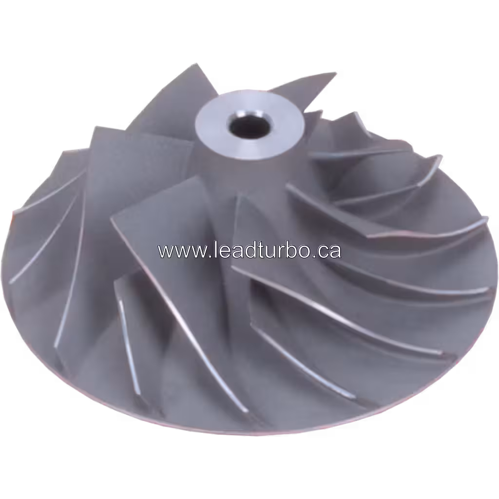 3593629 HX55 Compressor Wheel for Volvo FH12 D12A 420HP 45 degree view