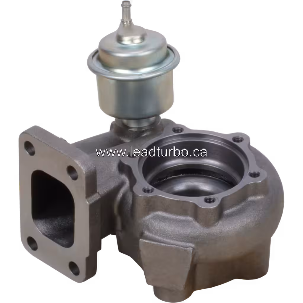 Détail bride carter turbine turbo Perkins 4L