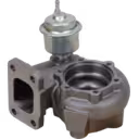 Détail bride carter turbine turbo Perkins 4L