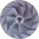 Vue du rotor de turbocompresseur J96 3580726 RA-R