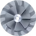 Détail de la roue de compresseur turbo 12707100000 CW