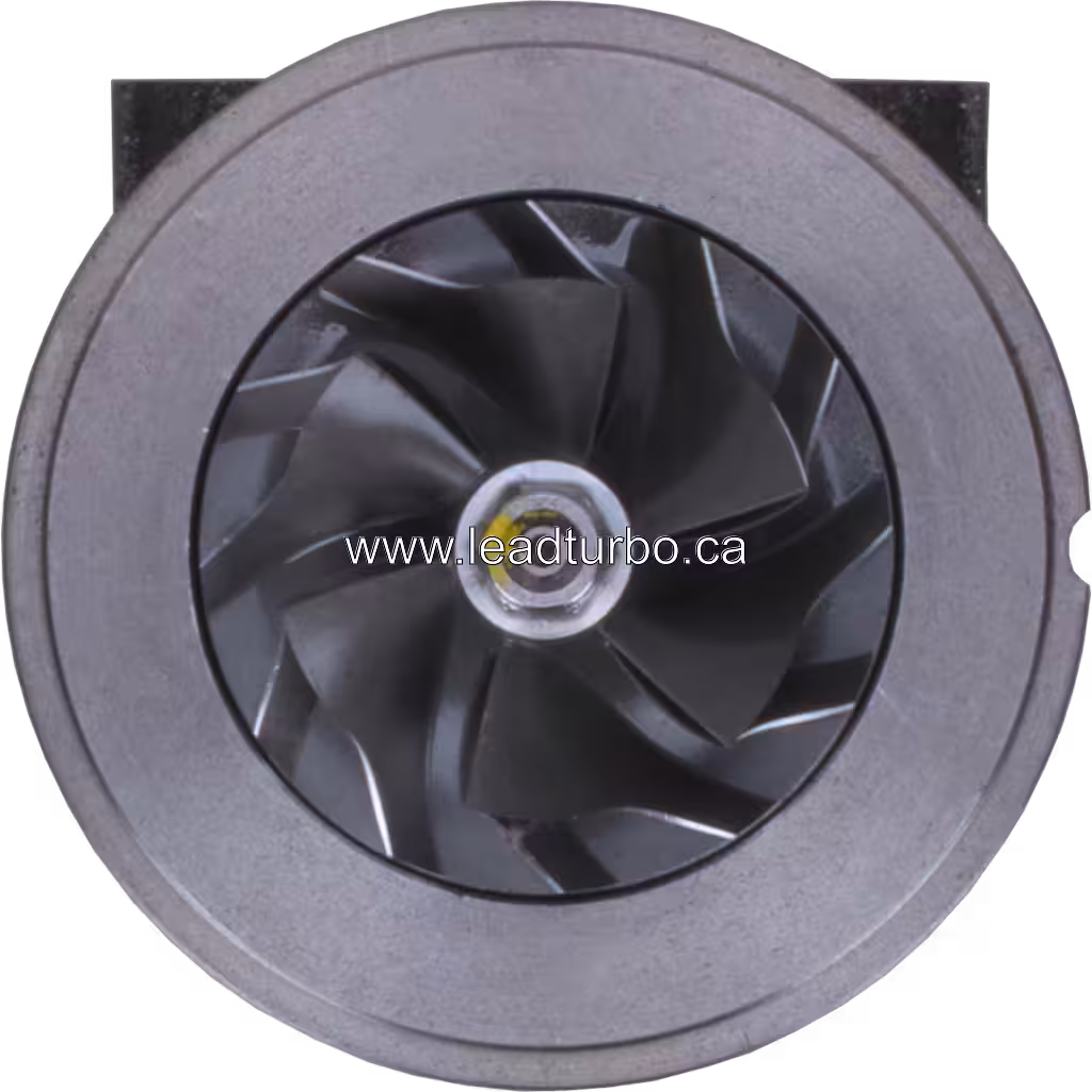 Turbocharger core side view