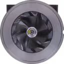 Turbocharger core side view