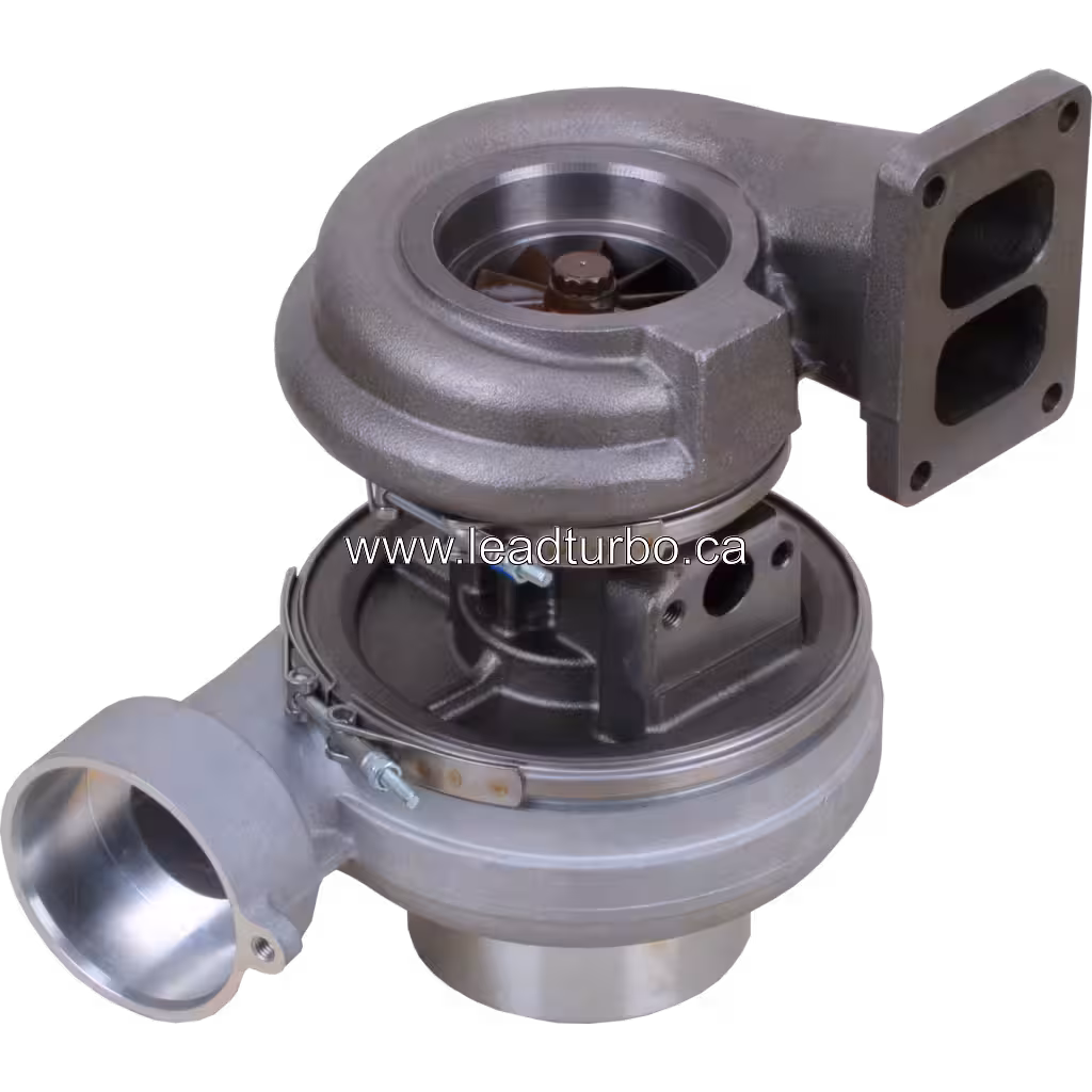 Turbocompresseur 0R5812 4LE504 pour CAT D6G 14G D6D 3306 bottom 45 degree view