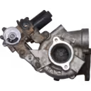 Turbocompresseur 17201-51020 RHV4 vue avant avec actionneur noir