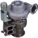 Vue avant du turbocompresseur poids lourd Cummins