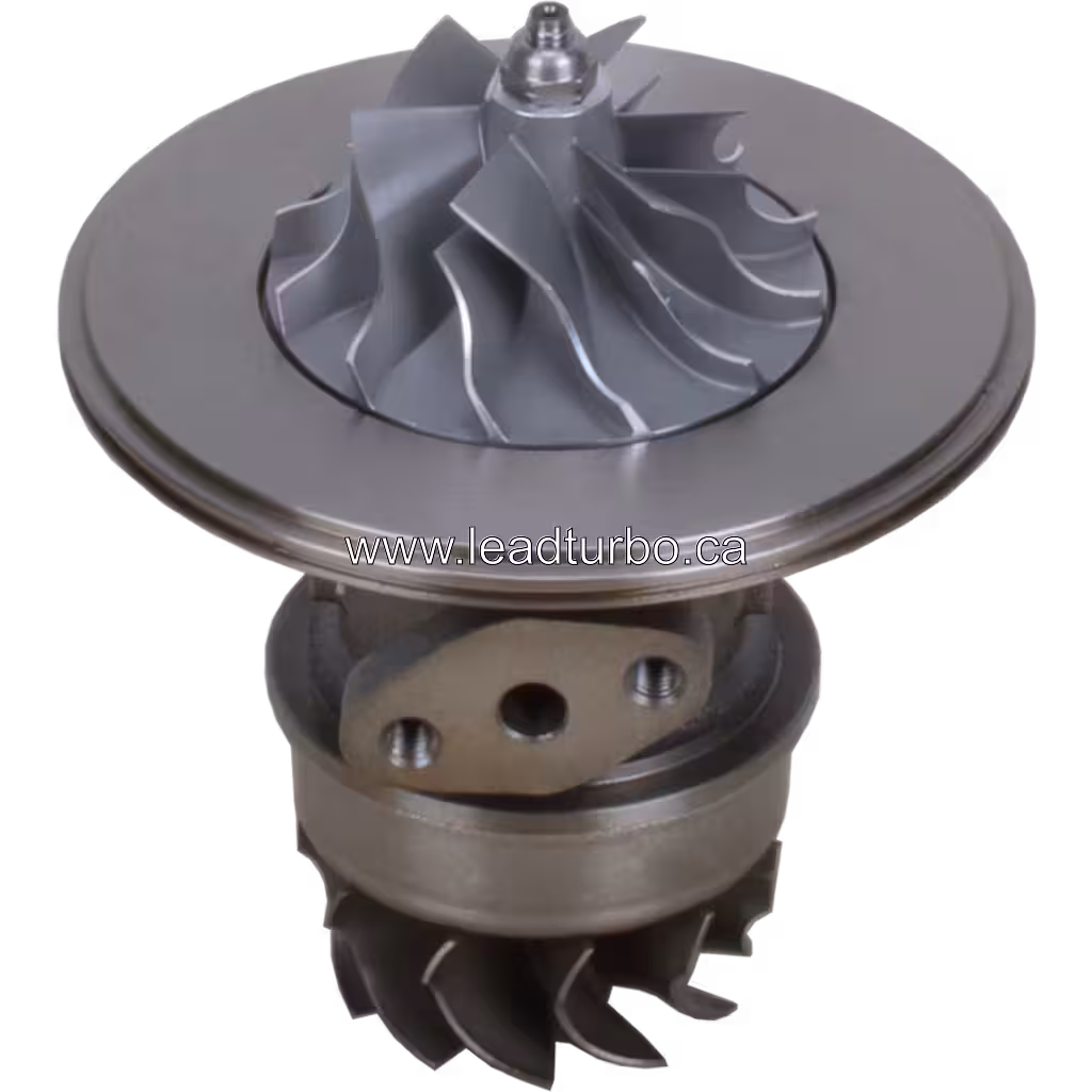 Core de turbocompresseur CAT 3116 avec flans de montage et finition métal gris foncé