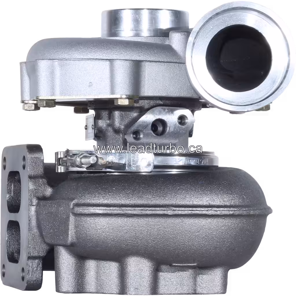Vue avant du turbocompresseur 53299886707 montrant la roue compresseur