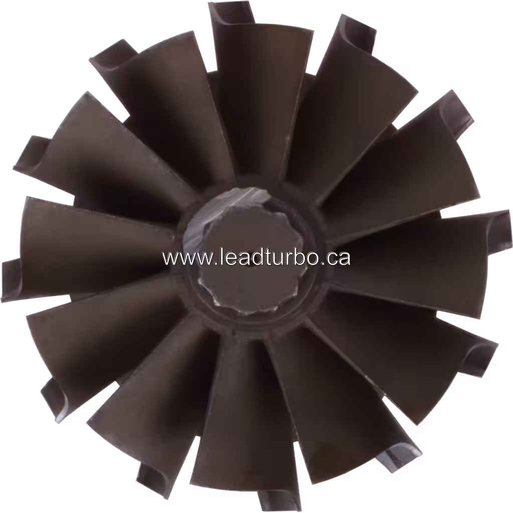 Turbine shaft with threaded end for J96 turbocharger