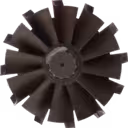 Turbine shaft with threaded end for J96 turbocharger