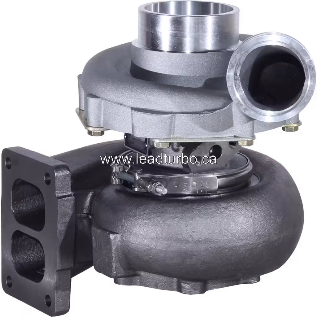 Turbocompresseur 466076-0019 TA5102 avec carter turbine argenté et carter compresseur noir