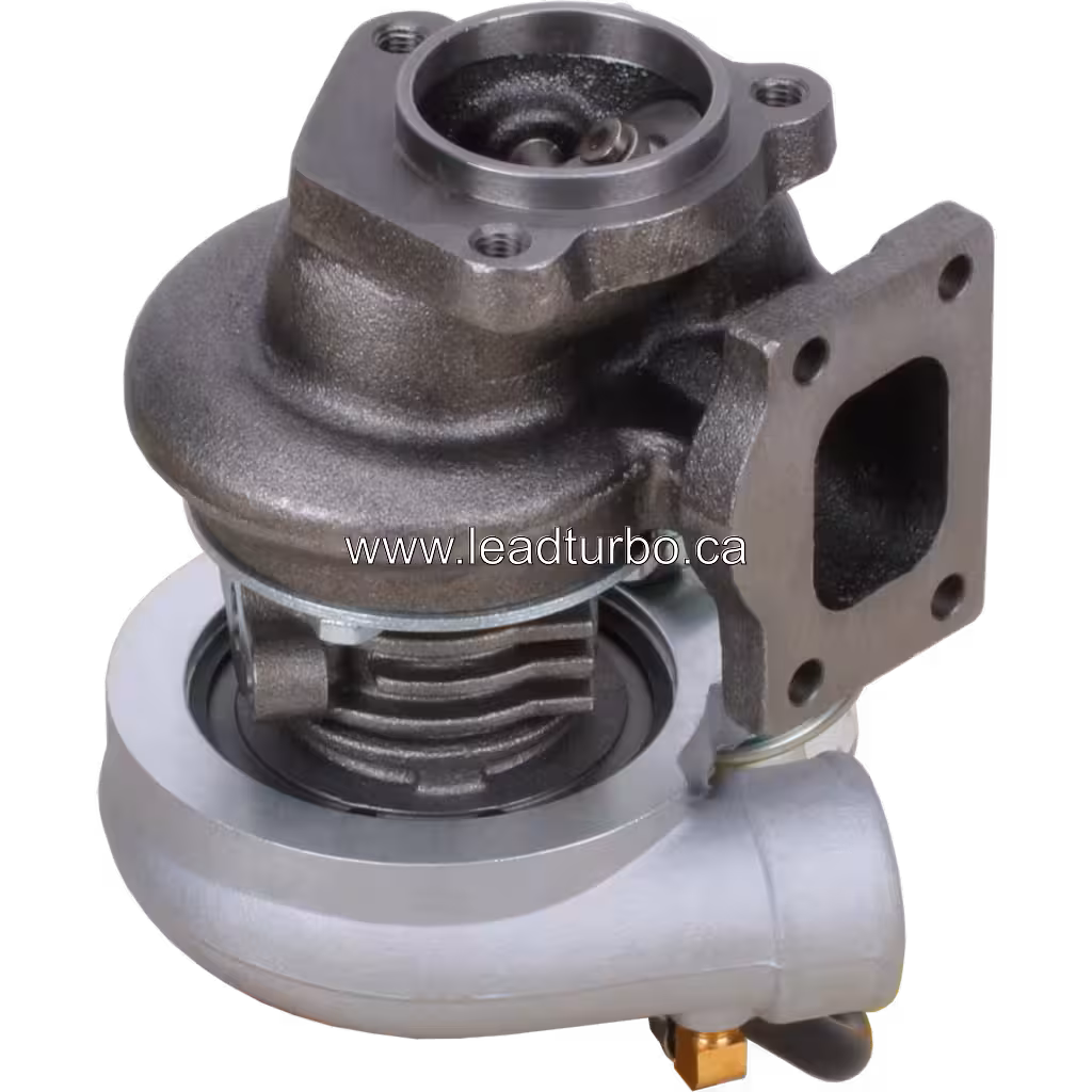 Turbocompresseur Perkins P135TI avec flange de montage carrée et raccords en laiton