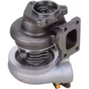 Turbocompresseur Perkins P135TI avec flange de montage carrée et raccords en laiton