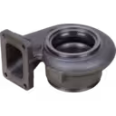 Carcasse de turbine Perkins 4006T vue du dessous, ouverture circulaire polie