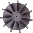 Roue turbine turbo RHC7SW vue de face