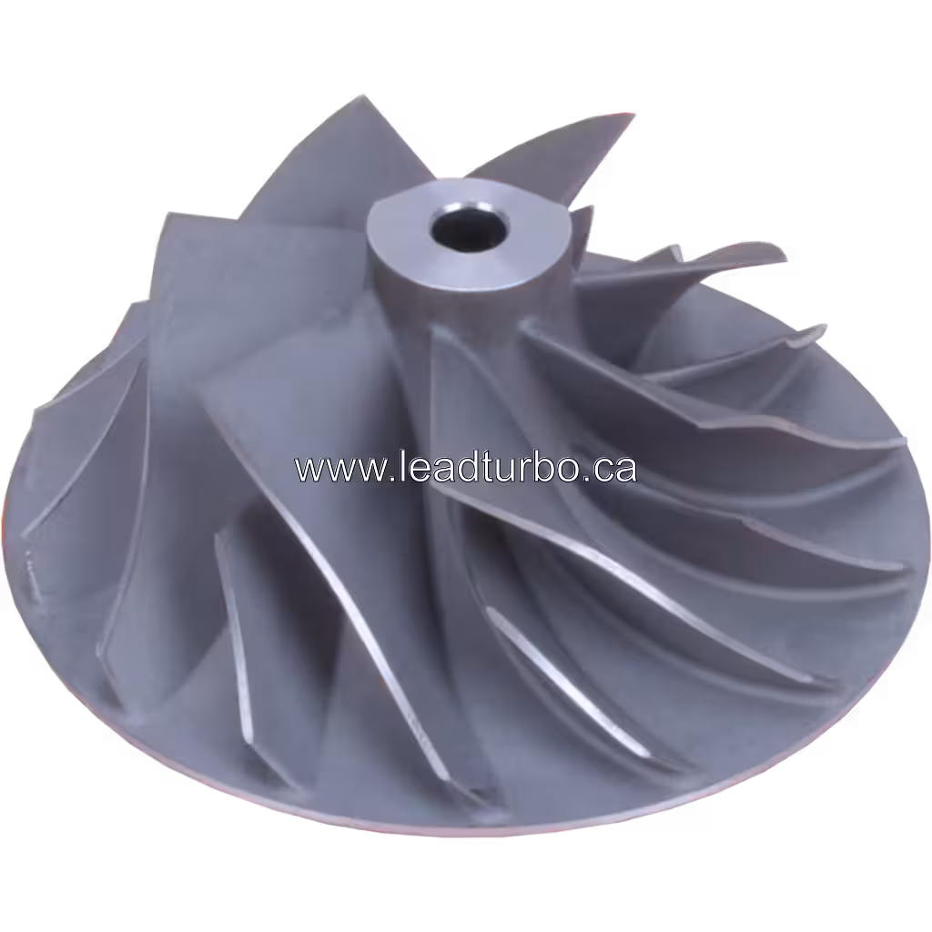 Roue de compresseur J96 FOR 22014298 CW vue de dessus à 45 degrés