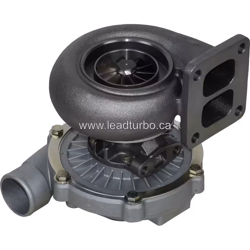Turbocompresseur 6151-82-8500 avec roue de turbine et de compresseur visibles, référence OEM 466704-0213