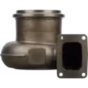3591171 HX83 turbine housing front view with cylindrical inlet