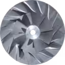 Turbo compressor wheel component close-up