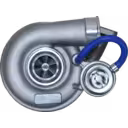 LeadTurbo 3054C Turbocharger Side View