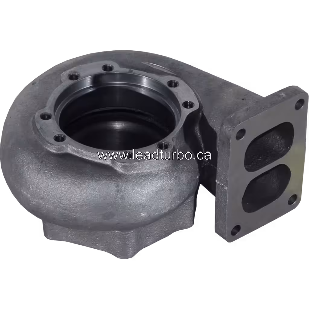 Turbine housing exhaust flange and mounting details