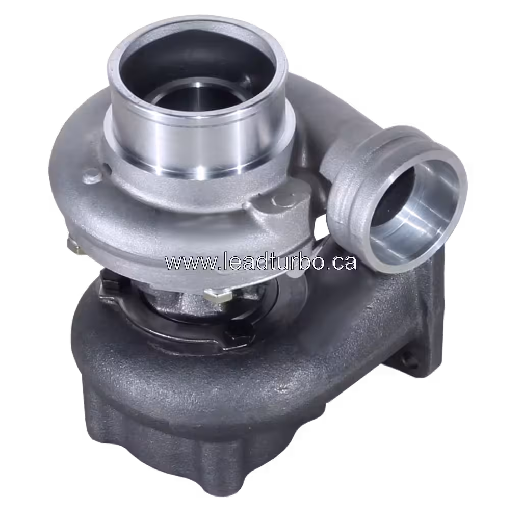 Vue de dessus du turbocompresseur Deutz BF4M2012C avec flange de montage carrée