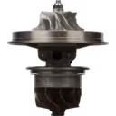 FOR 171702 S400S061 turbocharger core front view with compressor and turbine wheels