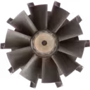 Top-down view of S2A radial turbine wheel for Deutz BF6M1012C