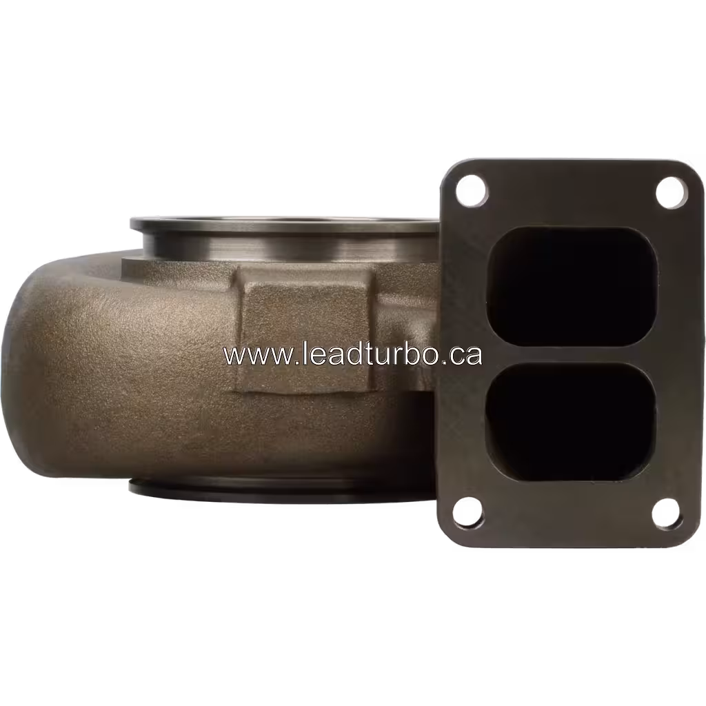 FOR 3538772 TH HX60 turbine housing front view with two-port flange