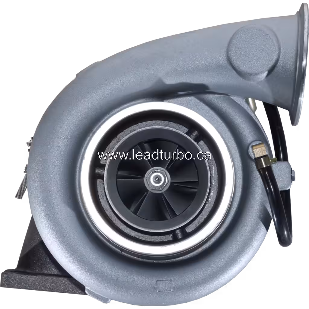 Front view of 471086-0002 GT4294 turbocharger showing compressor wheel and inlet flange