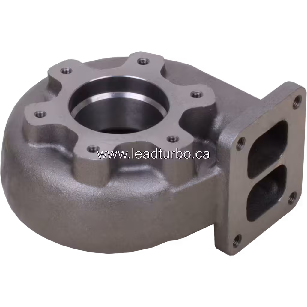 Carcasse turbine H1E vue supérieure montrant l'entrée d'échappement