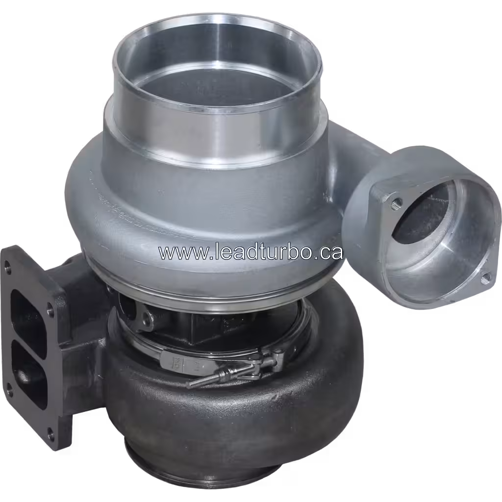 Turbocompresseur 179576 4LF555 pour CAT 3412 - Remplacement 45 degree view